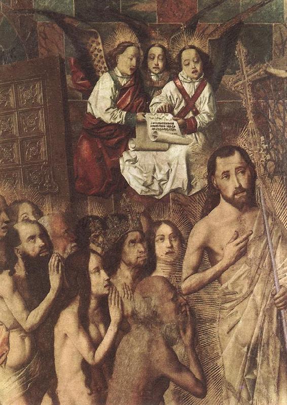 Christ Leading the Patriarchs to the Paradise (detail), Bartolome Bermejo